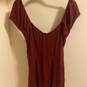 Burgundy Romper